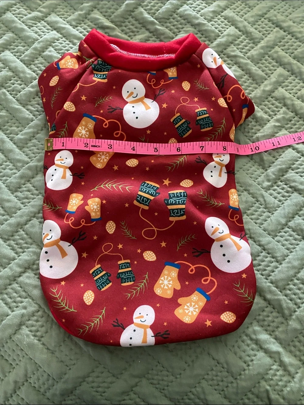 Festive Red Holiday Dog Sweater